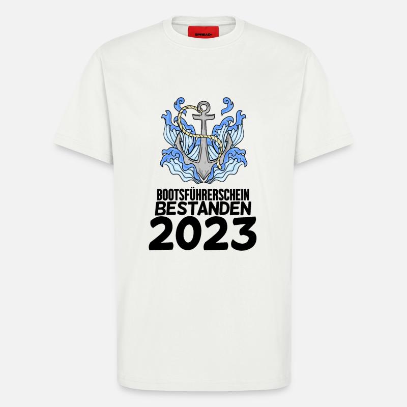 Bootsführerschein 2023 - T-Shirt - made by SPREAD - OFF WHITE