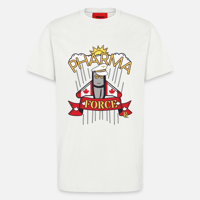 Pharmacy Canada Pharma Force - T-Shirt - made by SPREAD - OFF WHITE