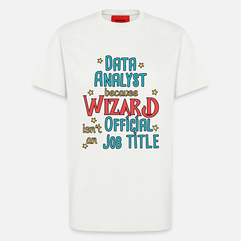 Data Analyst Wizard - T-Shirt - made by SPREAD - OFF WHITE