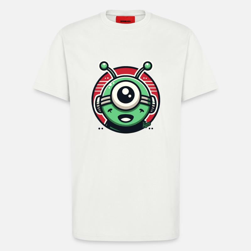 Freundlicher Alien-Cyclops - T-Shirt - made by SPREAD - OFF WHITE