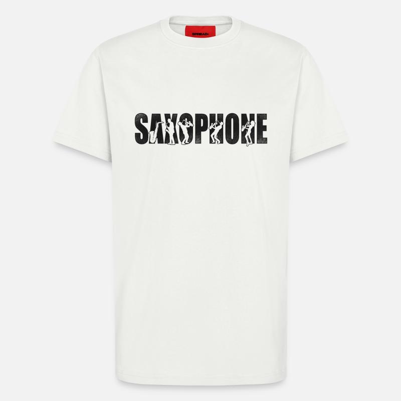Saxophone Saxophone - T-Shirt - made by SPREAD - OFF WHITE