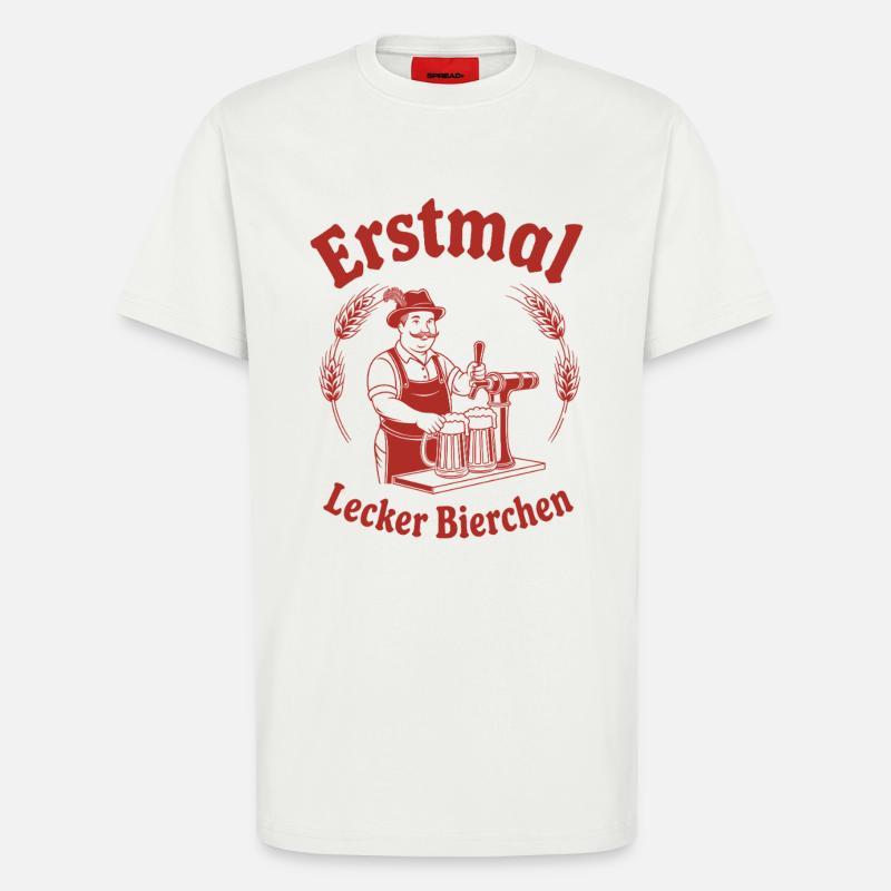 Erstmal lecker Bierchen - T-Shirt - made by SPREAD - OFF WHITE