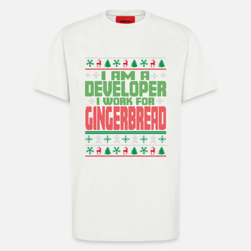 Software Developer Christmas Quote - T-Shirt - made by SPREAD - OFF WHITE
