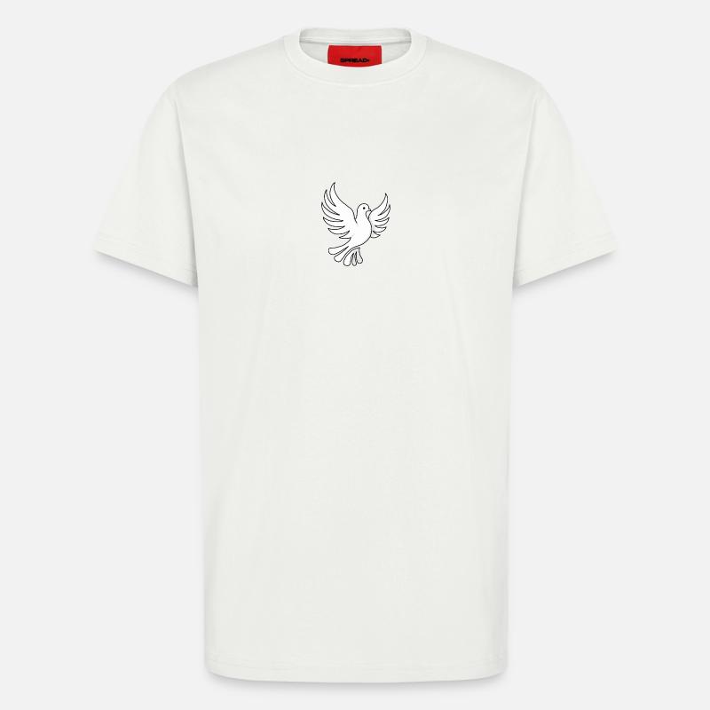 Einfaches Tauben Design - T-Shirt - made by SPREAD - OFF WHITE
