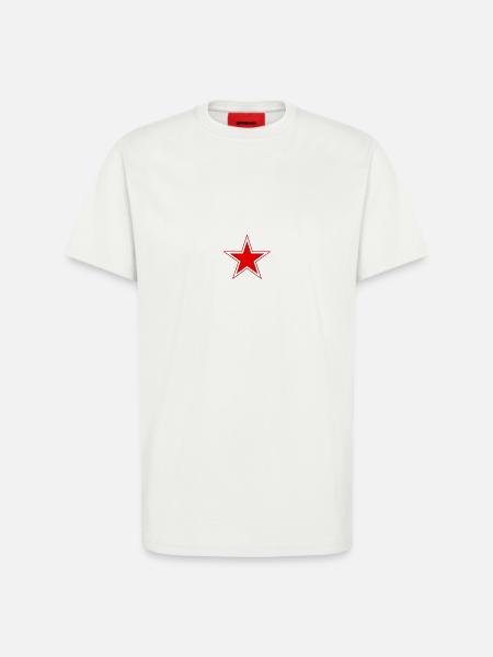 RED STAR - T-Shirt - made by SPREAD - OFF WHITE