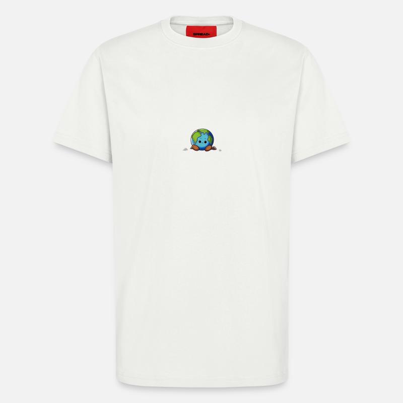Comic Erde - T-Shirt - made by SPREAD - OFF WHITE