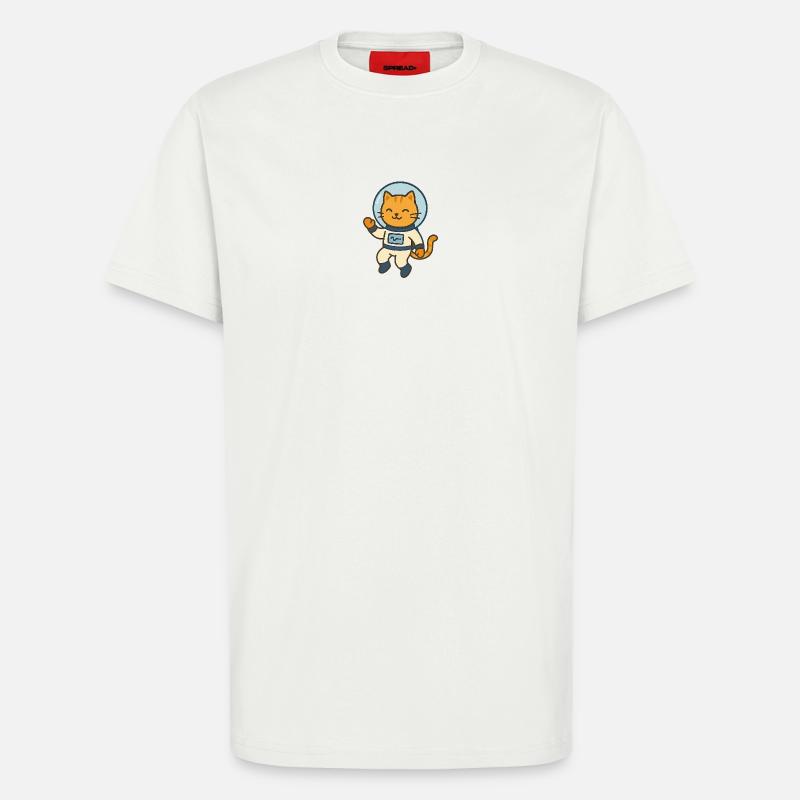 Astrocat - T-Shirt - made by SPREAD - OFF WHITE