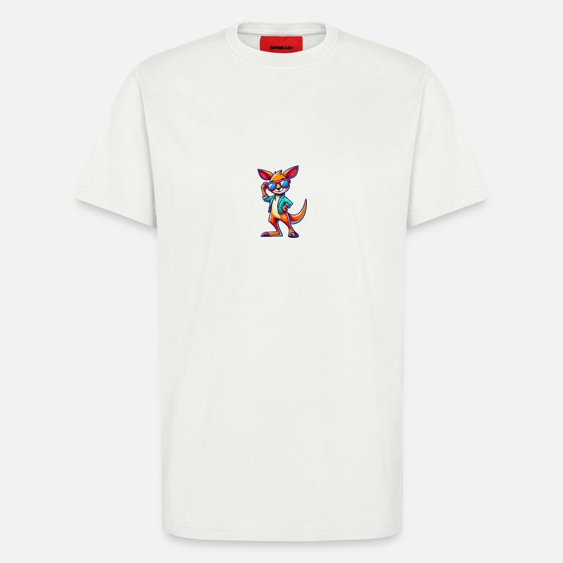 Kangaroo Comic Sonnenbrille - T-Shirt - made by SPREAD - OFF WHITE