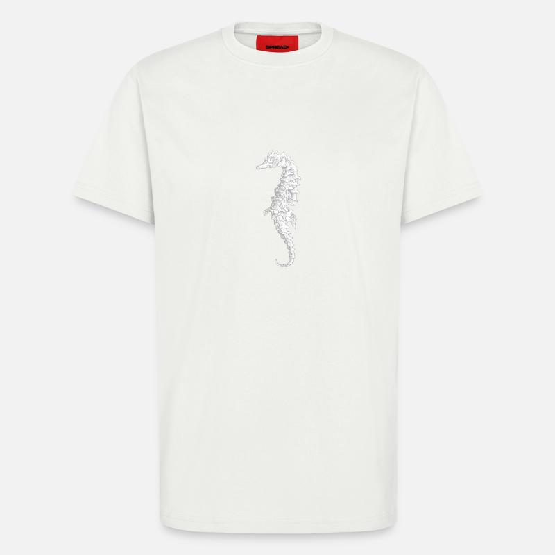 Seepferdchen - T-Shirt - made by SPREAD - OFF WHITE