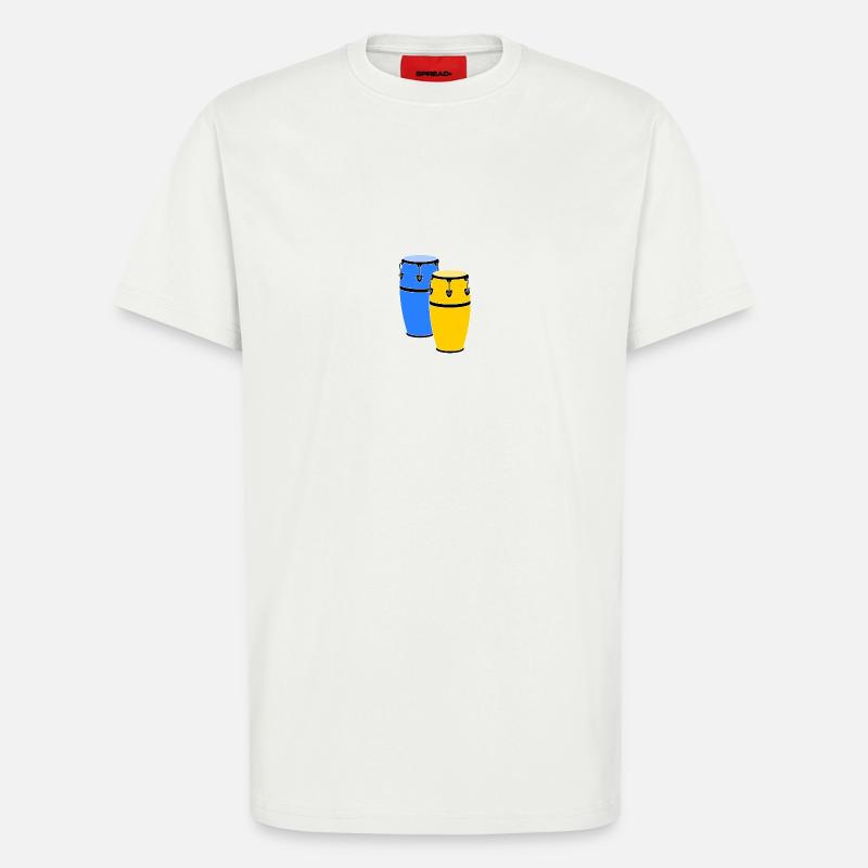 Congas - T-Shirt - made by SPREAD - OFF WHITE