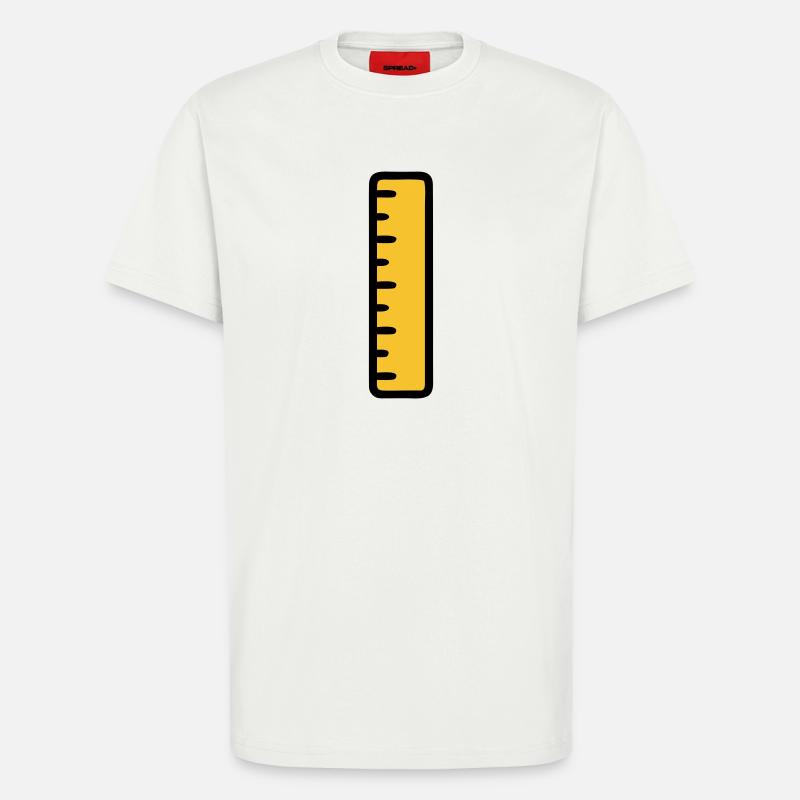 Ruler Math Geometry School - T-Shirt - made by SPREAD - OFF WHITE