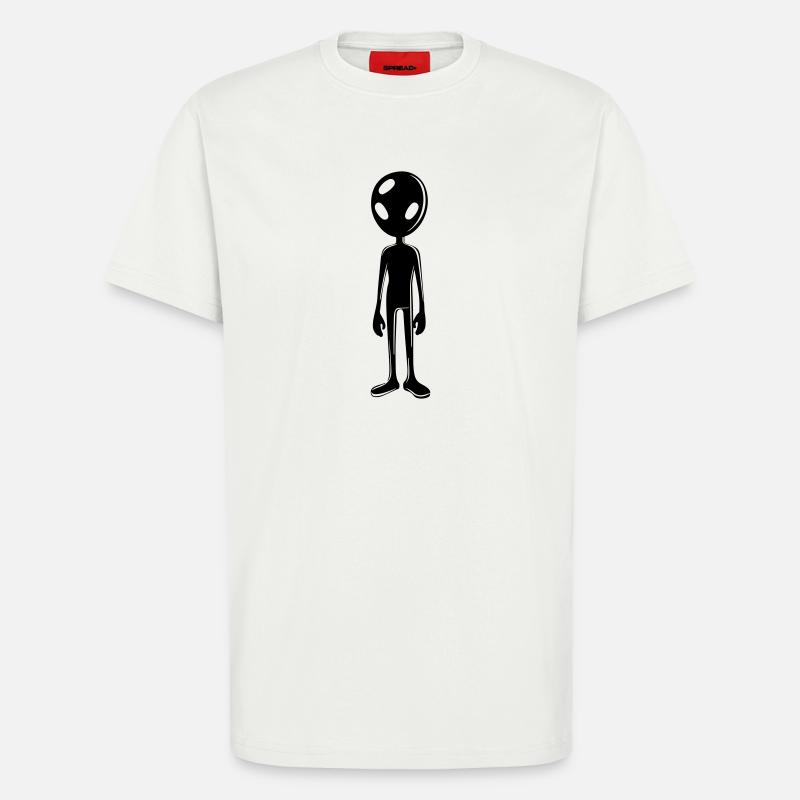 Alien Außerirdischer - T-Shirt - made by SPREAD - OFF WHITE