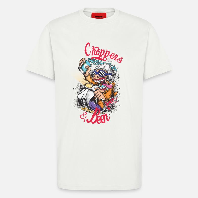 Choppers Crew Affe Roller - T-Shirt - made by SPREAD - OFF WHITE
