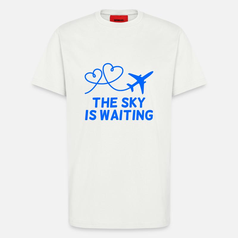 Flugzeug Pilot Spruch Geschenk - T-Shirt - made by SPREAD - OFF WHITE