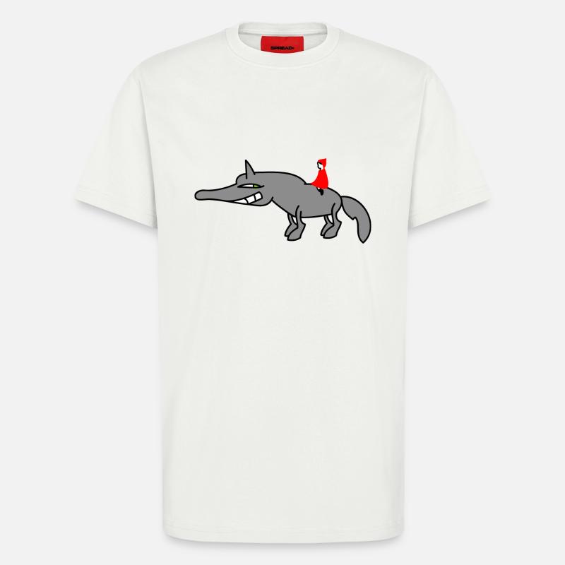 Wolf mit Rotkäppchen - T-Shirt - made by SPREAD - OFF WHITE