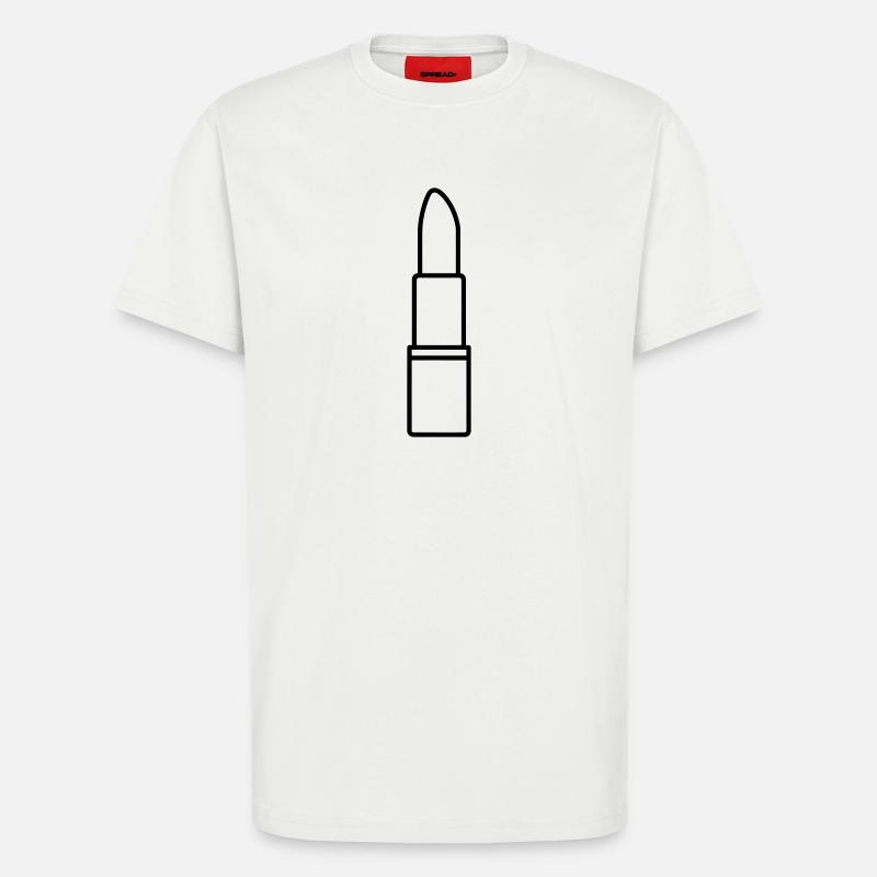 Lippenstift - T-Shirt - made by SPREAD - OFF WHITE