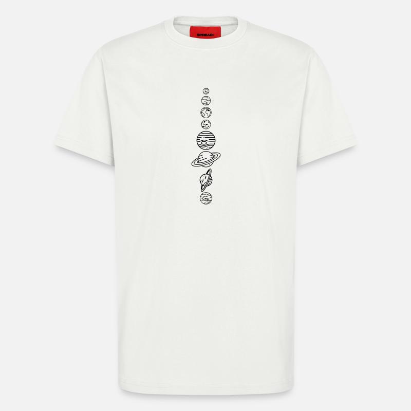 Solar System Planets – Solar System Space - T-Shirt - made by SPREAD - OFF WHITE