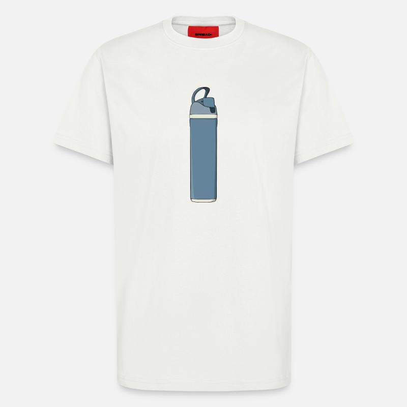 Blue Hydration Water Bottle Gym - T-Shirt - made by SPREAD - OFF WHITE