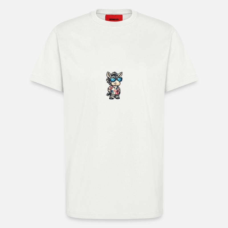 Zebra Comic Cool Sommer - T-Shirt - made by SPREAD - OFF WHITE