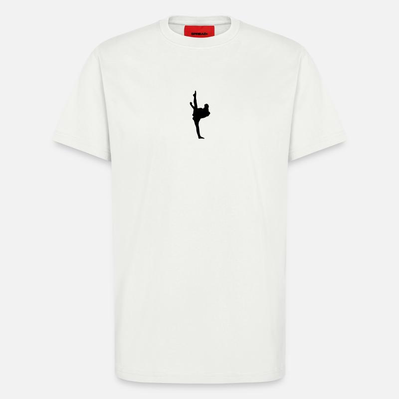 Karate oder Taekwondo High Kick - T-Shirt - made by SPREAD - OFF WHITE