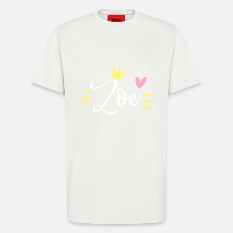 Zoe Name Krone - T-Shirt - made by SPREAD - OFF WHITE