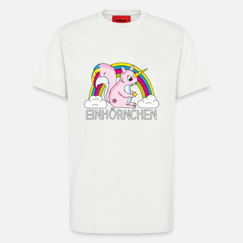 Einhoernchen - T-Shirt - made by SPREAD - OFF WHITE