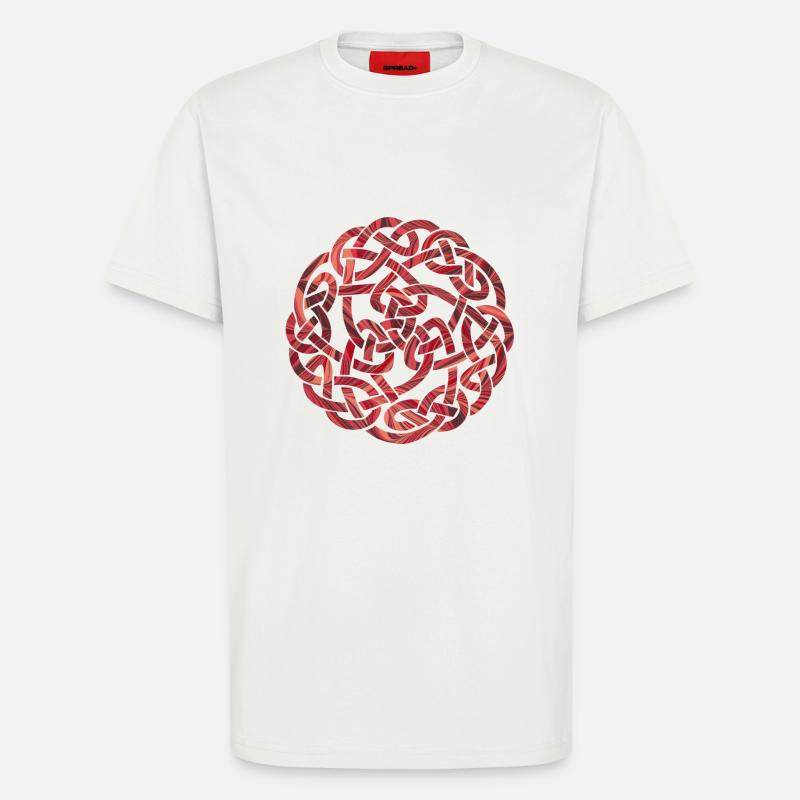 keltischer knoten 5 e 18 - T-Shirt - made by SPREAD - OFF WHITE