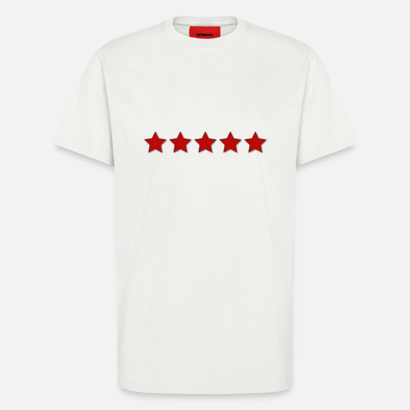 5 sterne - T-Shirt - made by SPREAD - OFF WHITE