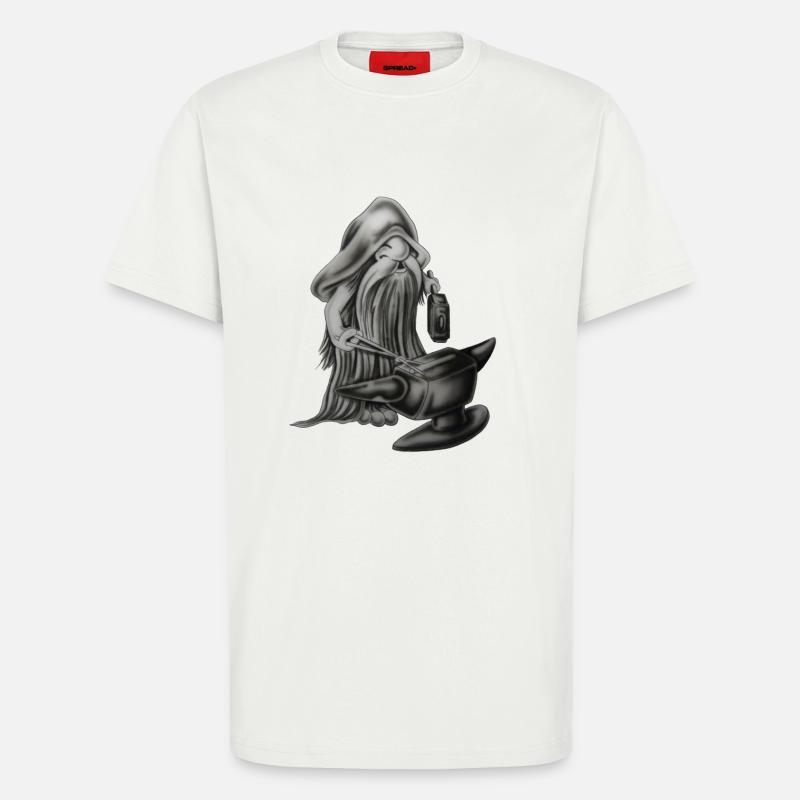 Blacksmith gnom - T-Shirt - made by SPREAD - OFF WHITE