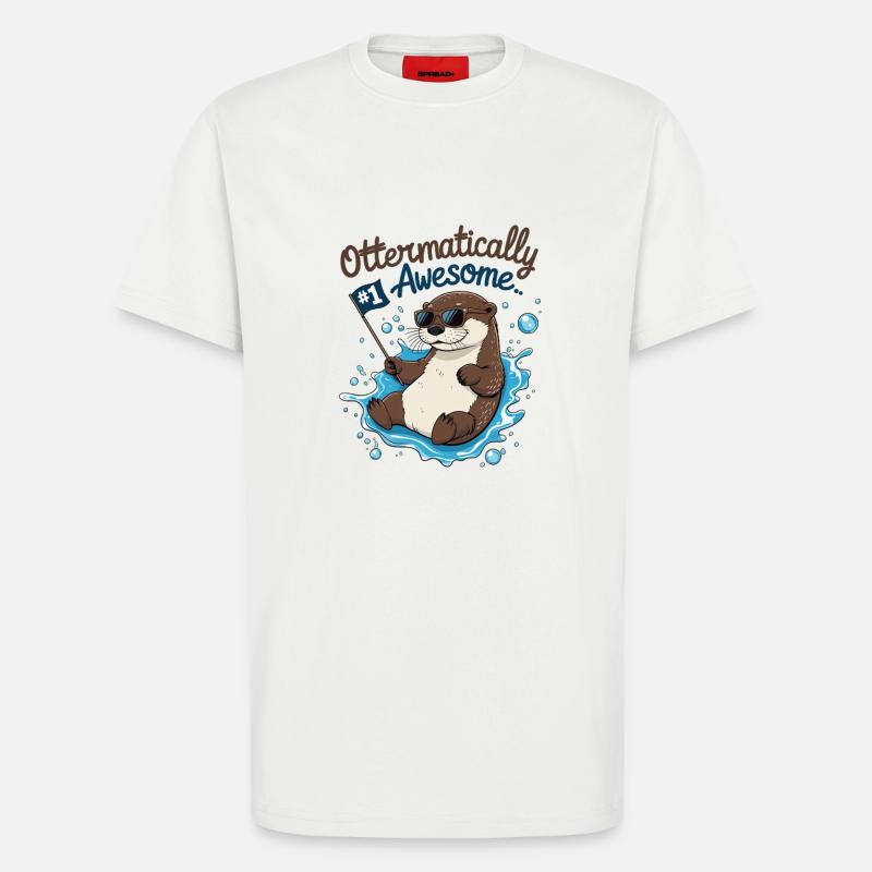 Otter-like cool – Funny Otter - T-Shirt - made by SPREAD - OFF WHITE