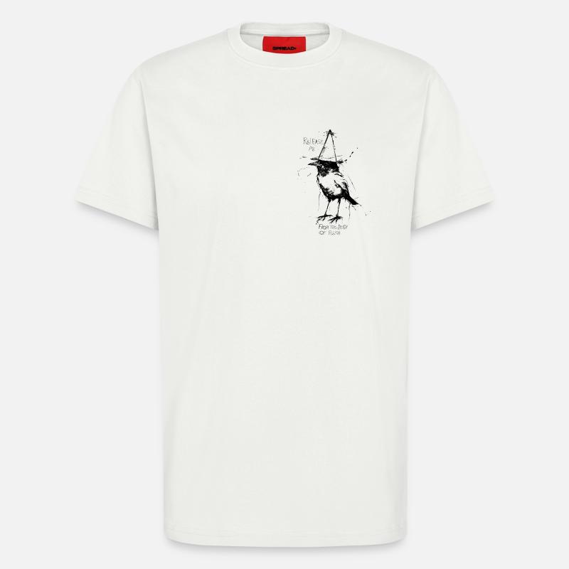 Spitzhutvogel 2 - T-Shirt - made by SPREAD - OFF WHITE