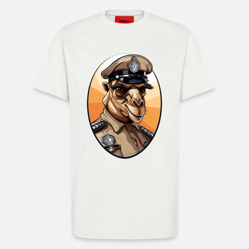 Kamel Polizei - T-Shirt - made by SPREAD - OFF WHITE
