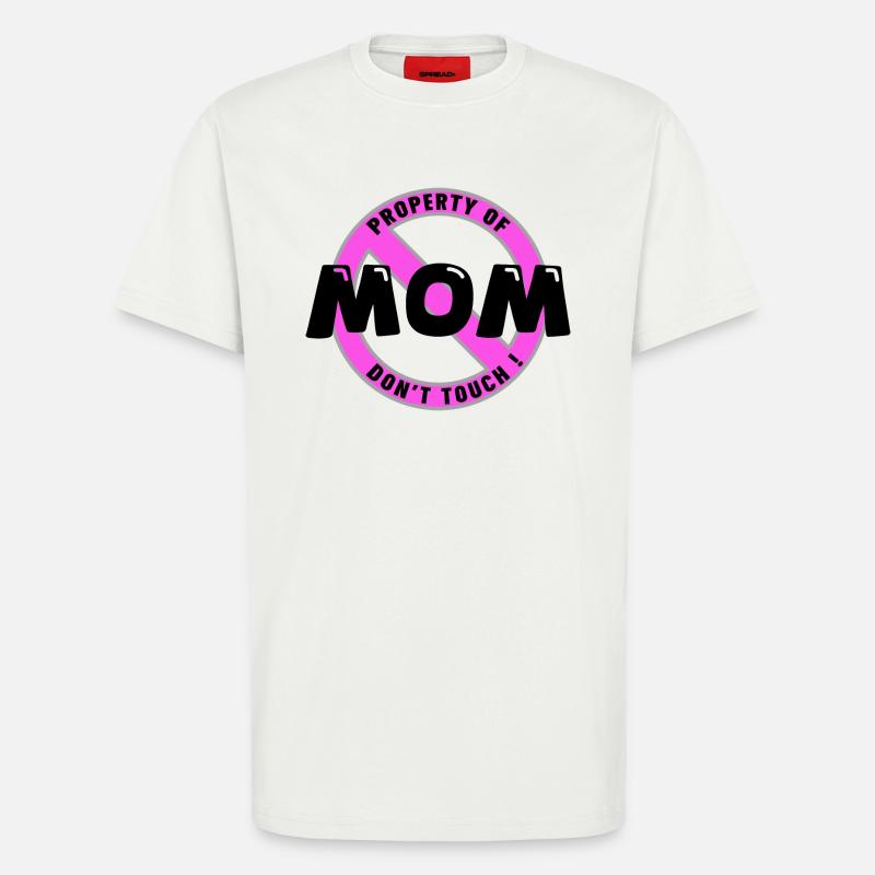 Mamas Eigentum, schwarz. In - T-Shirt - made by SPREAD - OFF WHITE