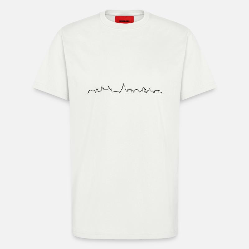 Skyline - Mainz - T-Shirt - made by SPREAD - OFF WHITE