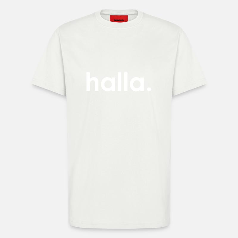 Halla blanc - T-shirt bio décontracté fabriqué en UE - OFF WHITE