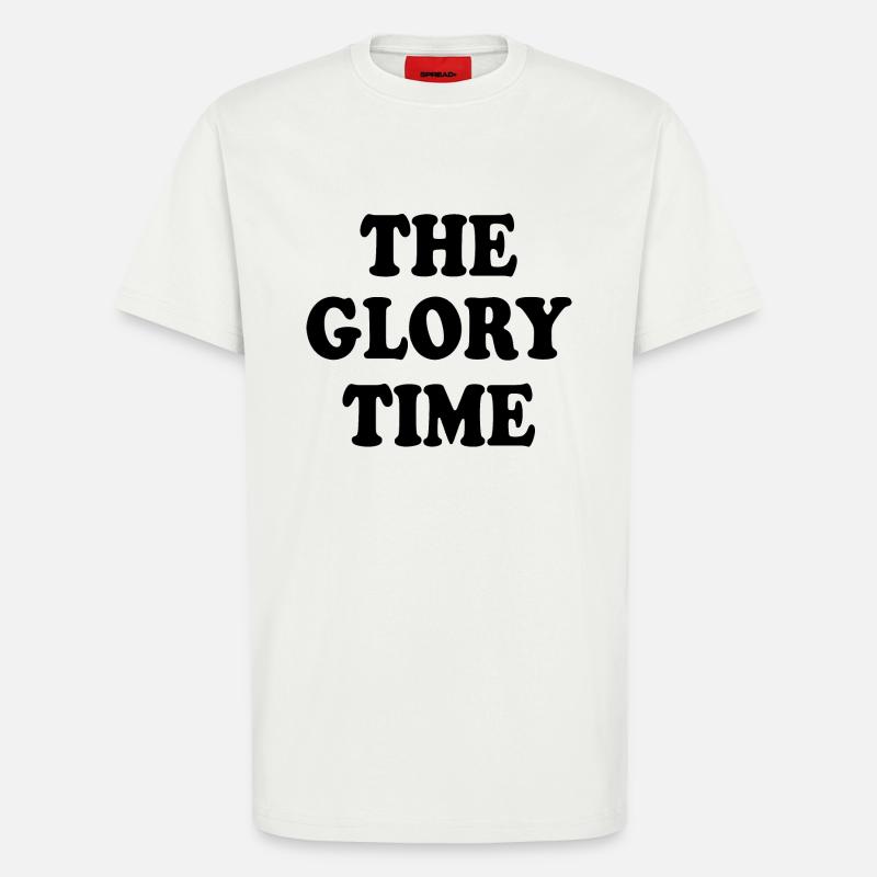 The glory time - T-shirt bio décontracté fabriqué en UE - OFF WHITE