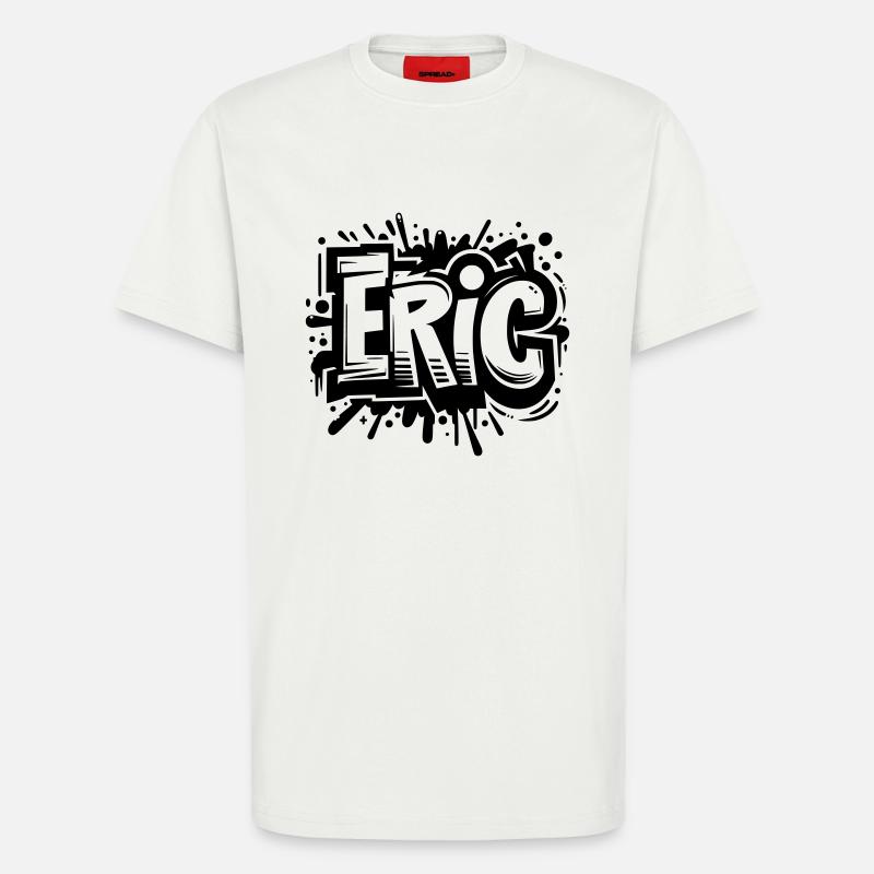 Eric Surname First Name Graffiti - T-Shirt - made by SPREAD - OFF WHITE