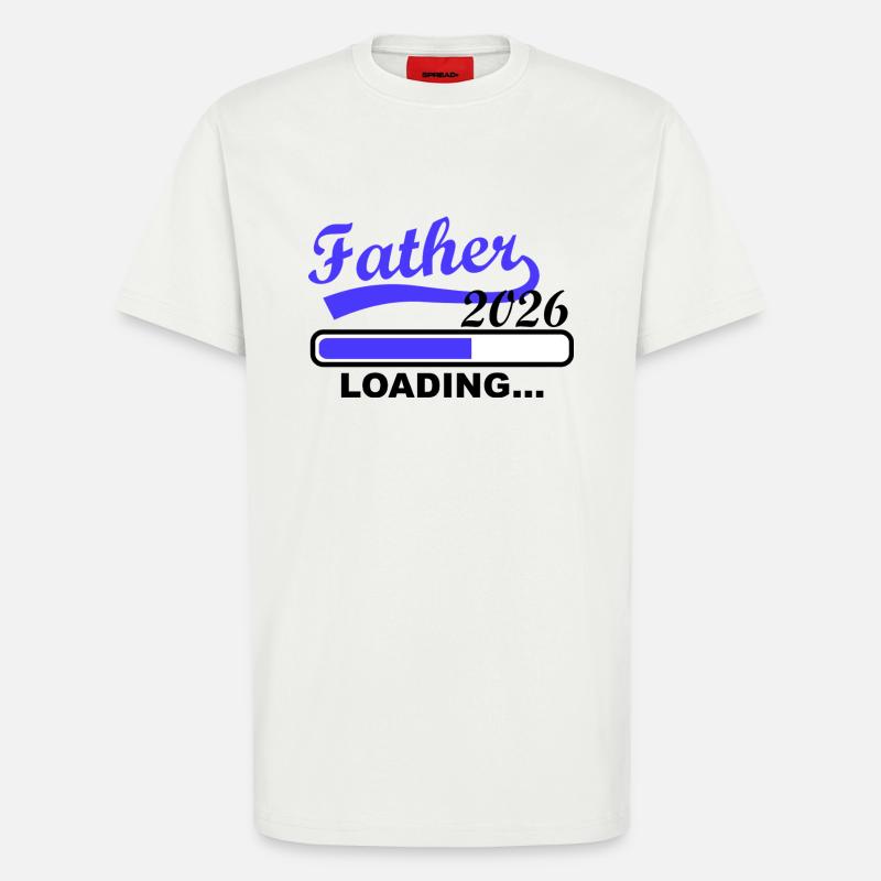 Vater 2026 Wird Geladen Loading - T-Shirt - made by SPREAD - OFF WHITE