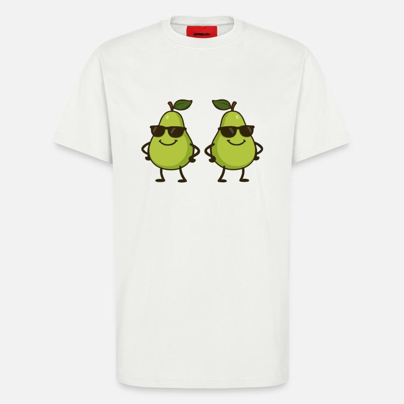 Pear Comic Cool 2 - T-Shirt - made by SPREAD - OFF WHITE