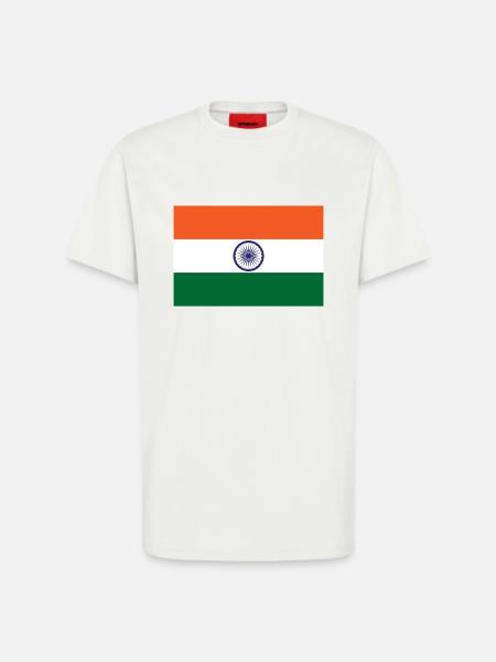 Inde - T-shirt bio décontracté fabriqué en UE - OFF WHITE