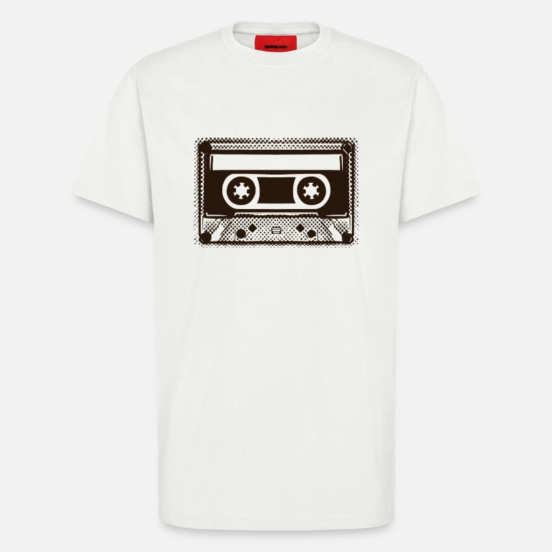 Retro cassette mixtape for labeling - T-Shirt - made by SPREAD - OFF WHITE