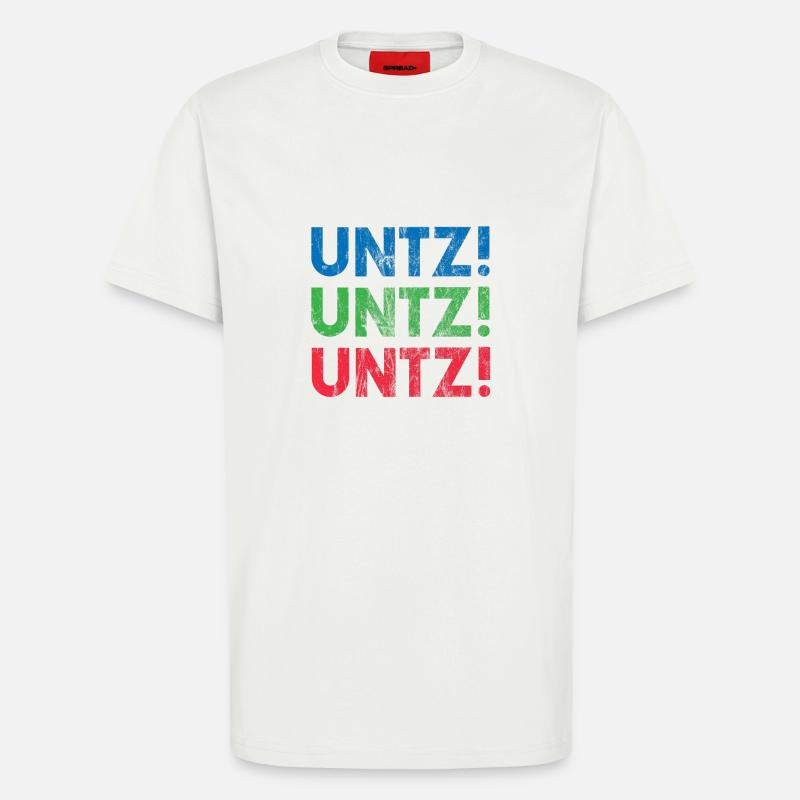 EDM Électronique Dance Techno Rave - T-shirt bio décontracté fabriqué en UE - OFF WHITE