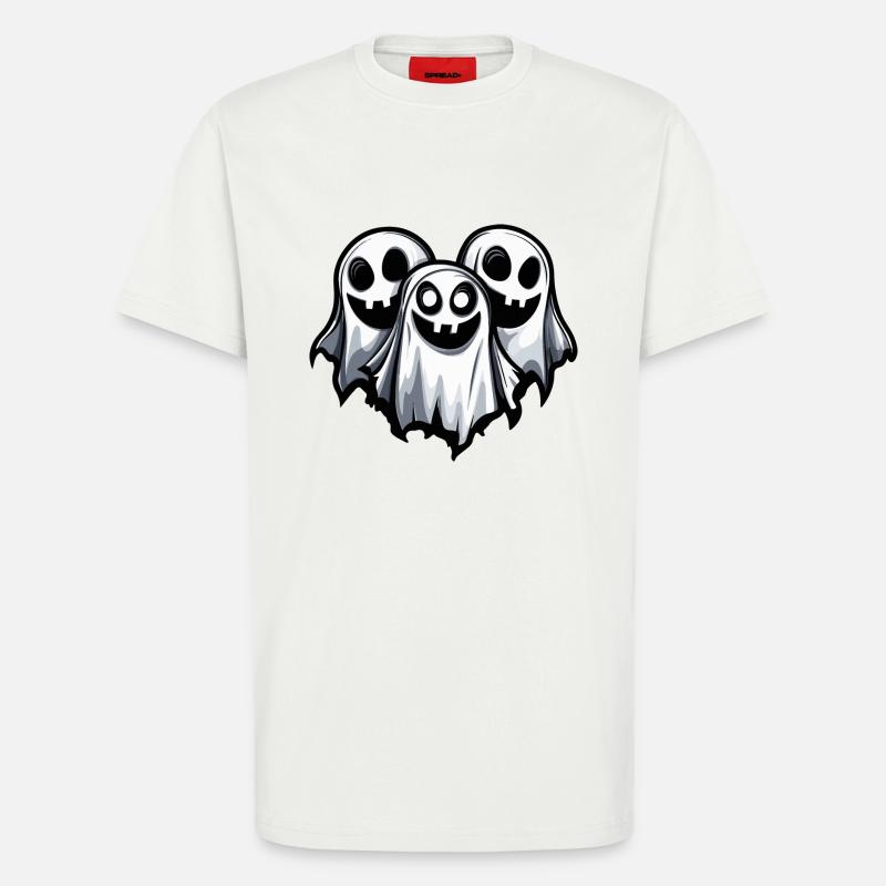 Ghosts Halloween Ghost - T-Shirt - made by SPREAD - OFF WHITE