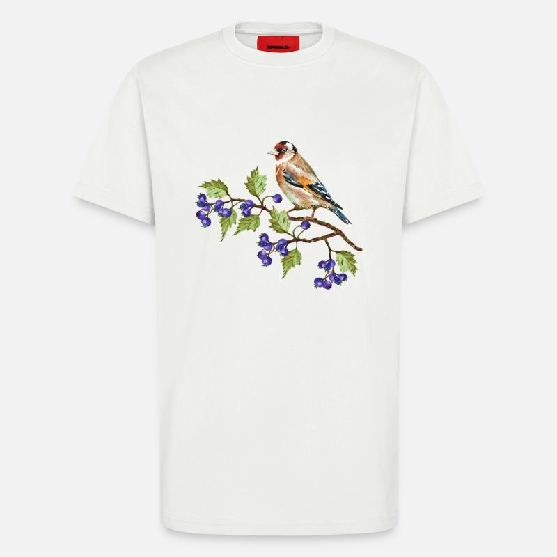 Bunter Vogel - T-Shirt - made by SPREAD - OFF WHITE