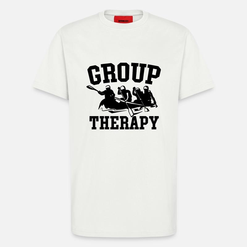 Gruppentherapie Rafting Abenteuer - T-Shirt - made by SPREAD - OFF WHITE