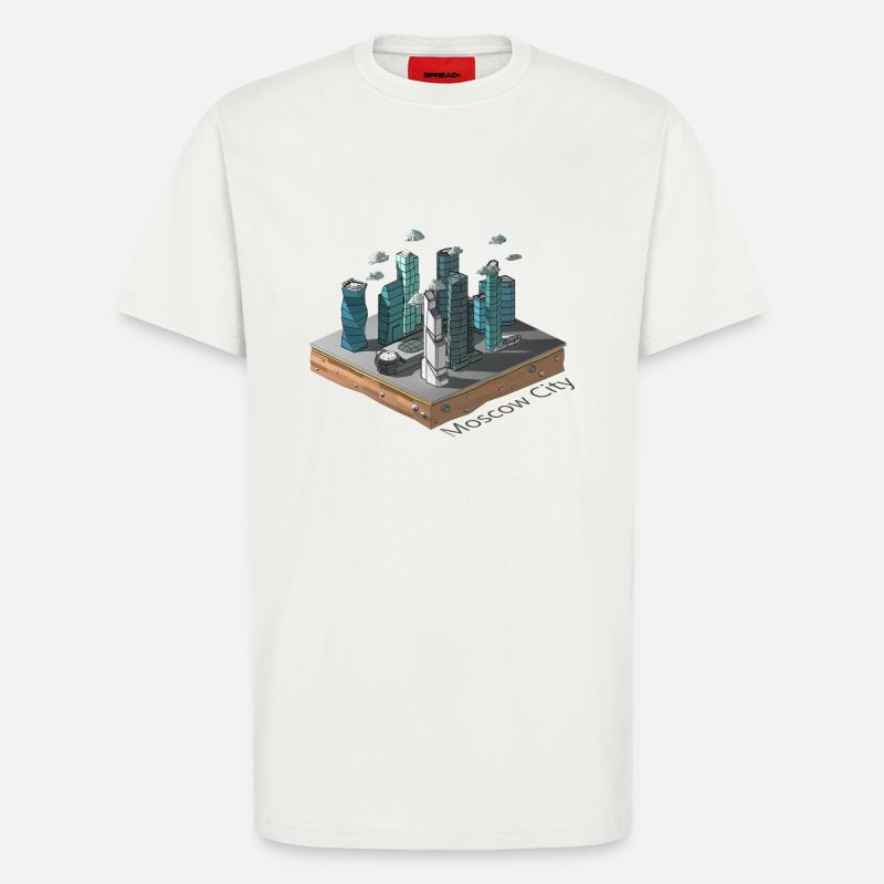 Geometrisches Low-Poly - T-Shirt - made by SPREAD - OFF WHITE