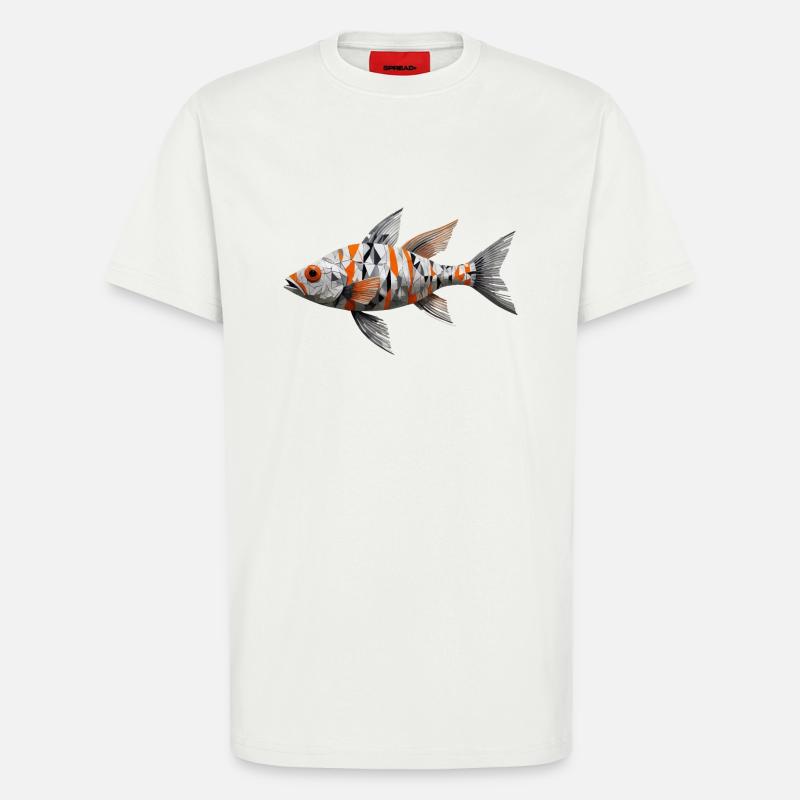 Fisch Mosaik - T-Shirt - made by SPREAD - OFF WHITE