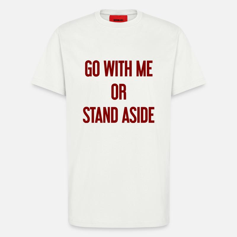Walk with or aside - T-Shirt - made by SPREAD - OFF WHITE
