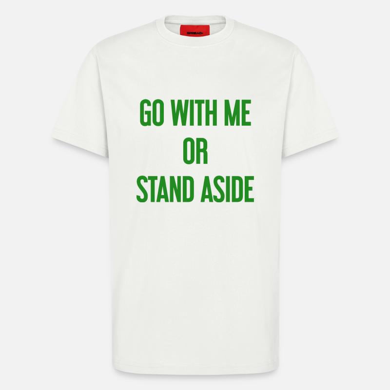 Walk with or aside - T-Shirt - made by SPREAD - OFF WHITE