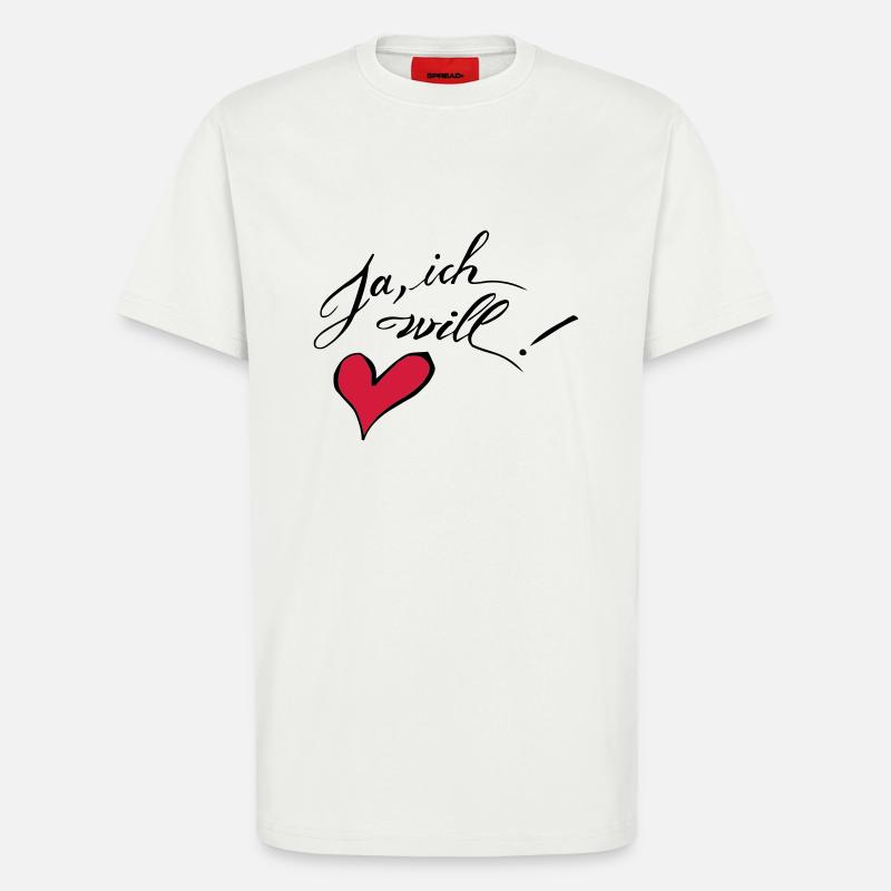 Ja, ich will! - T-Shirt - made by SPREAD - OFF WHITE